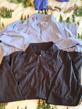 Avia  Lightweight Zip Jacket in Black and Light Purple 3x Lot Of 2!